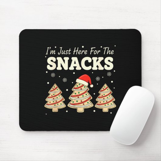 Baking I'm Just Here For The Snacks Christmas Cook Mousepad (Mit Mouse)