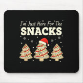Baking I'm Just Here For The Snacks Christmas Cook Mousepad (Vorne)