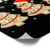 Baking I'm Just Here For The Snacks Christmas Cook Poster (Ecke)