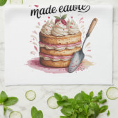 Baking Is Love Quote Kitchen Baker Personalized Geschirrtuch (Gefaltet)
