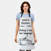 Baking Is My Love Language Culinary Design Schürze (Getragen)