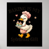 Baking Is My Sritual Gift Baking Humor Kitchen Pas Poster (Vorne)