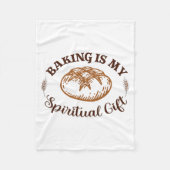 Baking Is My Sritual Gift Funny Bake Lover Pastry  Fleecedecke (Vorderseite)