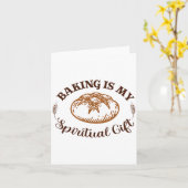 Baking Is My Sritual Gift Funny Bake Lover Pastry Karte (Gelbe Blume)