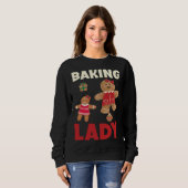 Baking Lady Christmas Gingerbread Cookies Sweatshirt (Vorne ganz)
