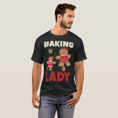 Baking Lady Christmas Gingerbread Cookies T-Shirt (Vorne ganz)