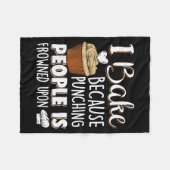 Baking Lover Punching People - Baker &amp; Cupcake Fleecedecke (Vorderseite (Horizontal))