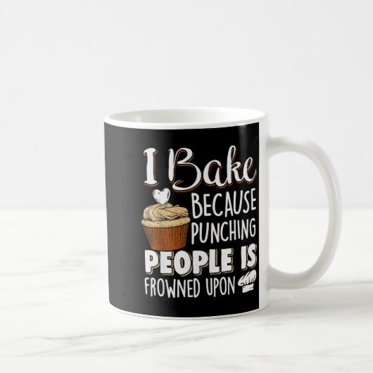 Baking Lover Punching People - Baker & Cupcake Kaffeetasse (Rechts)