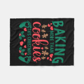 Baking More Than Cookies This Christmas Pregnant M Fleecedecke (Vorderseite (Horizontal))