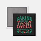Baking More Than Cookies This Christmas Pregnant M Magnet (Vorderseite/Rückseite)