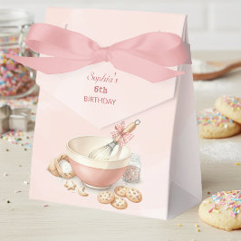 Baking Party Birthday Girls Pink Whisk & Bowl Geschenkschachtel