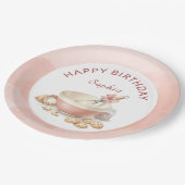 Baking Party Girls Birthday Elegant Bowl & Whisk Pappteller (Schrägansicht)