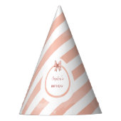 Baking Party Girls Birthday Fun Pink Pastel Partyhütchen (Vorderseite)