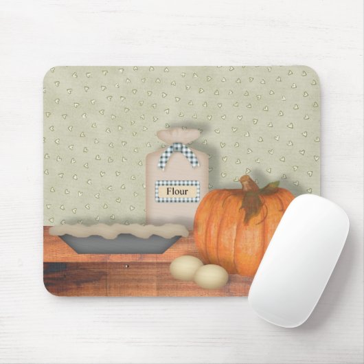 Baking Pumpkin Pie Mousepad (Mit Mouse)