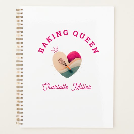 Baking Queen - Heart - Custom Planer (Vorderseite)