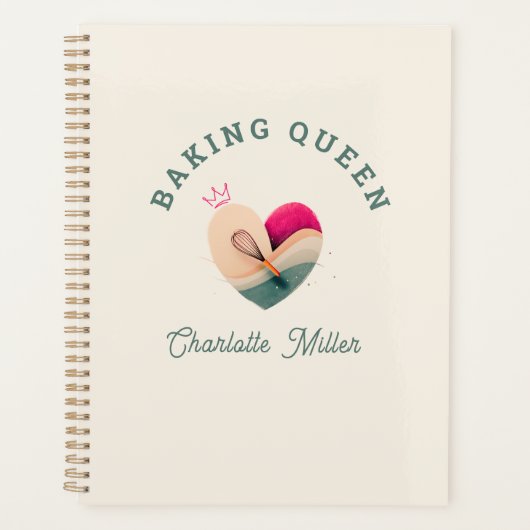 Baking Queen - Heart - Custom Planer (Vorderseite)
