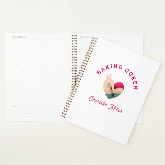 Baking Queen - Herz - Benutzerdefiniert Planer (Anzeige)