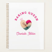 Baking Queen - Herz - Benutzerdefiniert Planer (Vorderseite)