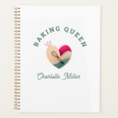 Baking Queen - Herz - Benutzerdefiniert Planer (Vorderseite)