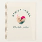 Baking Queen - Herz - Benutzerdefiniert Planer (Vorderseite)
