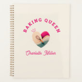 Baking Queen - Herz - Benutzerdefiniert Planer (Vorderseite)