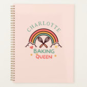 Baking Queen oder King- Regenbogen- Benutzerdefini Planer (Vorderseite)