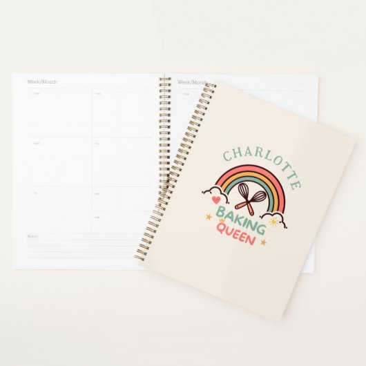 Baking Queen oder King- Regenbogen- Individuell Planer (Anzeige)