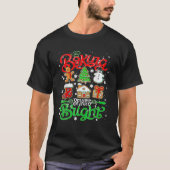 Baking Spirit Bright Donut Christmas Tree Funny Xm T-Shirt (Vorderseite)