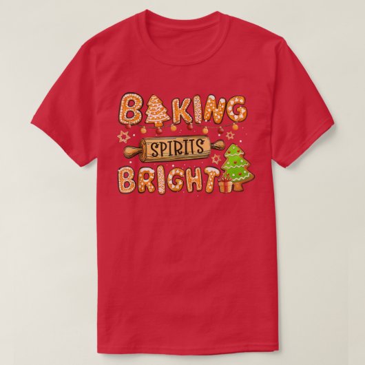 Baking Spirit Bright Donut Weihnachtsbaum Xmas Coo T-Shirt (Design vorne)