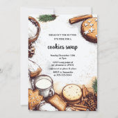 Baking Spirit Bright Pastel Pink Cookie Exchange Einladung (Vorderseite)