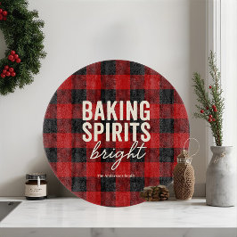 Baking Spirits Bright Buffalo Karo Weihnachten Schneidebrett