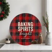 Baking Spirits Bright Buffalo Plaid Christmas Schneidebrett