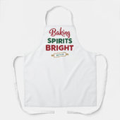 Baking Spirits Bright Christmas Gift Custom Name Schürze (Vorderseite)