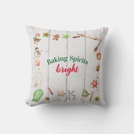 Baking Spirits Bright Christmas Holiday Party Kissen