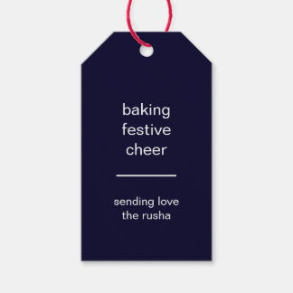 Baking Spirits Bright Christmas Holiday Tag Design Geschenkanhänger