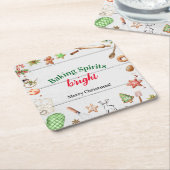 Baking Spirits Bright Christmas Rechteckiger Pappuntersetzer (angewinkelt)