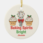 Baking Spirits Bright Funny Christmas Ornament (Vorne)