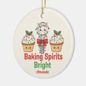 Baking Spirits Bright Funny Christmas Ornament (Links)