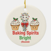 Baking Spirits Bright Funny Christmas Ornament (Hinten)