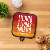 Baking Spirits Bright | Funny Thanksgiving Topflappen (Oben Unten)