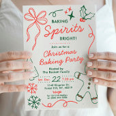 Baking Spirits Bright | Holiday Cookie Swap Party Einladung