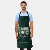 Baking Spirits Bright | Immergrüne Weihnachten Schürze (Getragen)