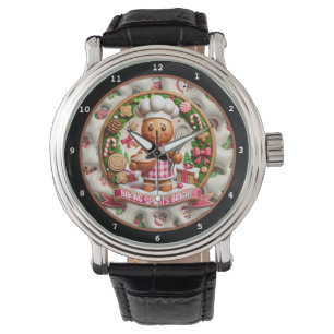 "Baking Spirits Bright" Lebkuchen Armbanduhr