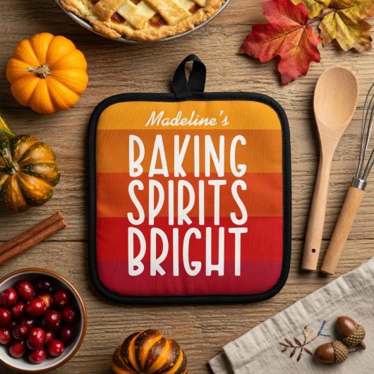 Baking Spirits Bright | Lustiger Thanksgiving Topflappen