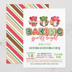 Baking Spirits Bright mit Gnomes Einladung - WH 