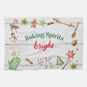 Baking Spirits Bright Weihnachten Geschirrtuch (Horizontal)