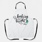 Baking Spirits Bright | Weihnachtsferien Spaß Schürze (Vorderseite)