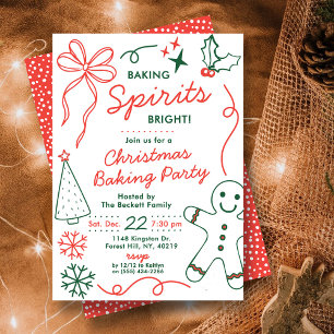 Baking Spirits Bright Weihnachtsplätzchen-Tausch Einladung