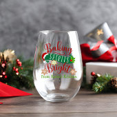 Baking Spirituosen Bright Custom Christmas Weinglas Ohne Stiel