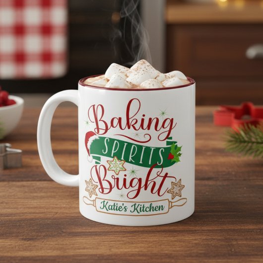 Baking Spirituosen Bright Custom Christmas Zweifarbige Tasse